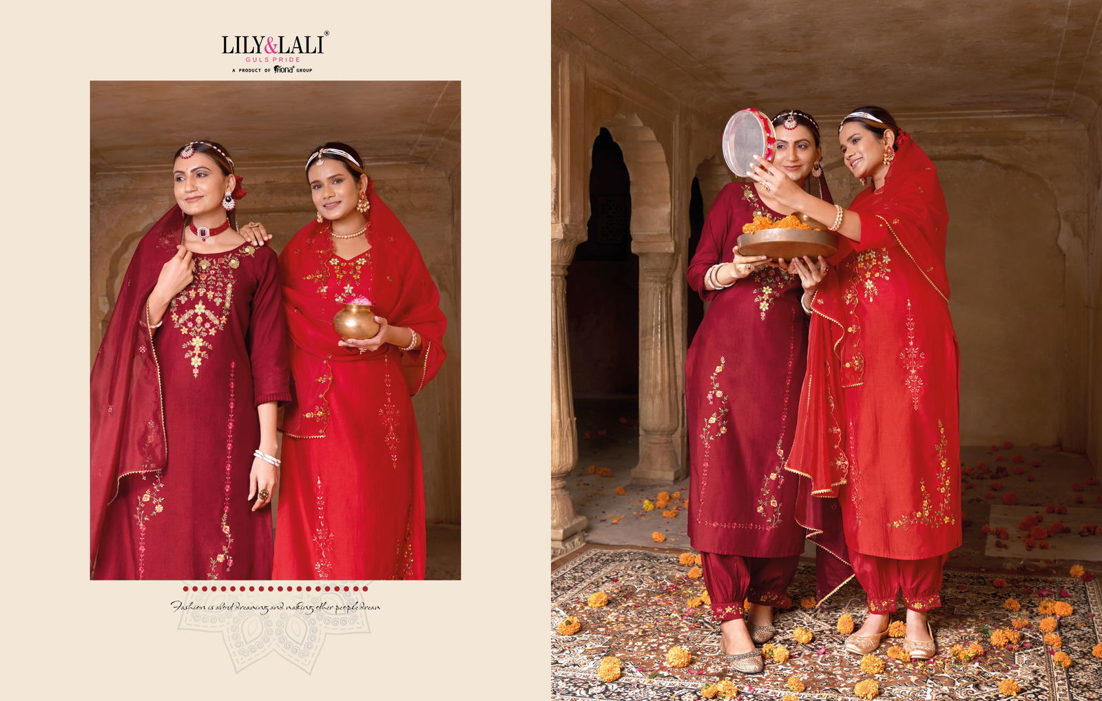 Karwa Exclusive By Lily Lali Festive Wear Readymade Suits Catalog